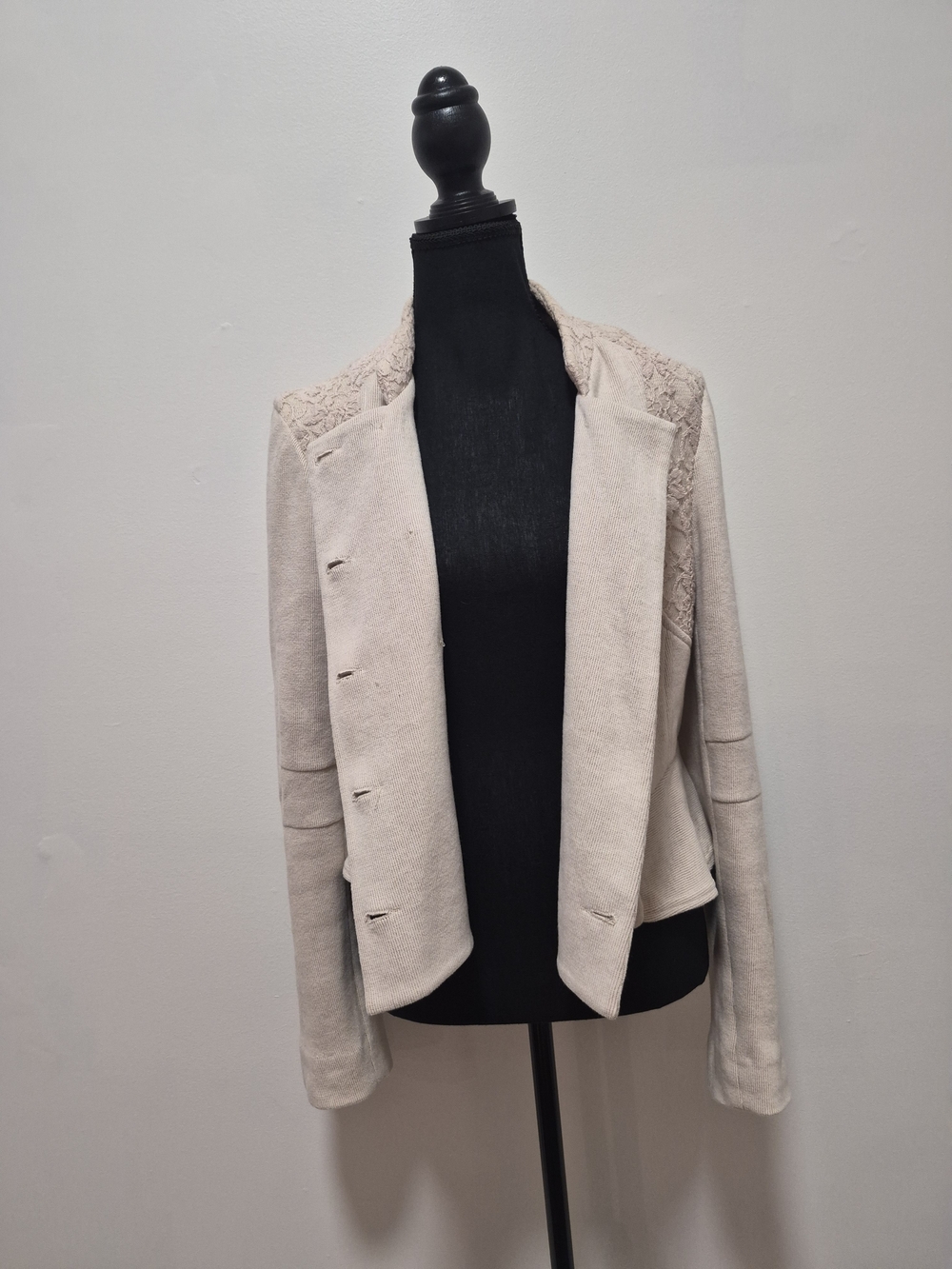 We The Free Double-Breasted Lace-Shoulder Jacket - Picture 2 of 6